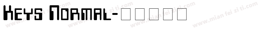 Keys Normal字体转换